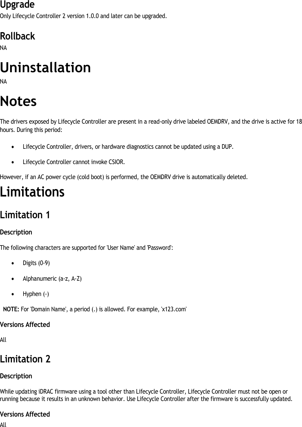 Page 3 of 7 - Dell Dell-Dell-Lifecycle-Controller-2-Version-1-0-8-Read-Me- Lifecycle Controller 2 Version 1.0.8 Readme  Dell-dell-lifecycle-controller-2-version-1-0-8-read-me