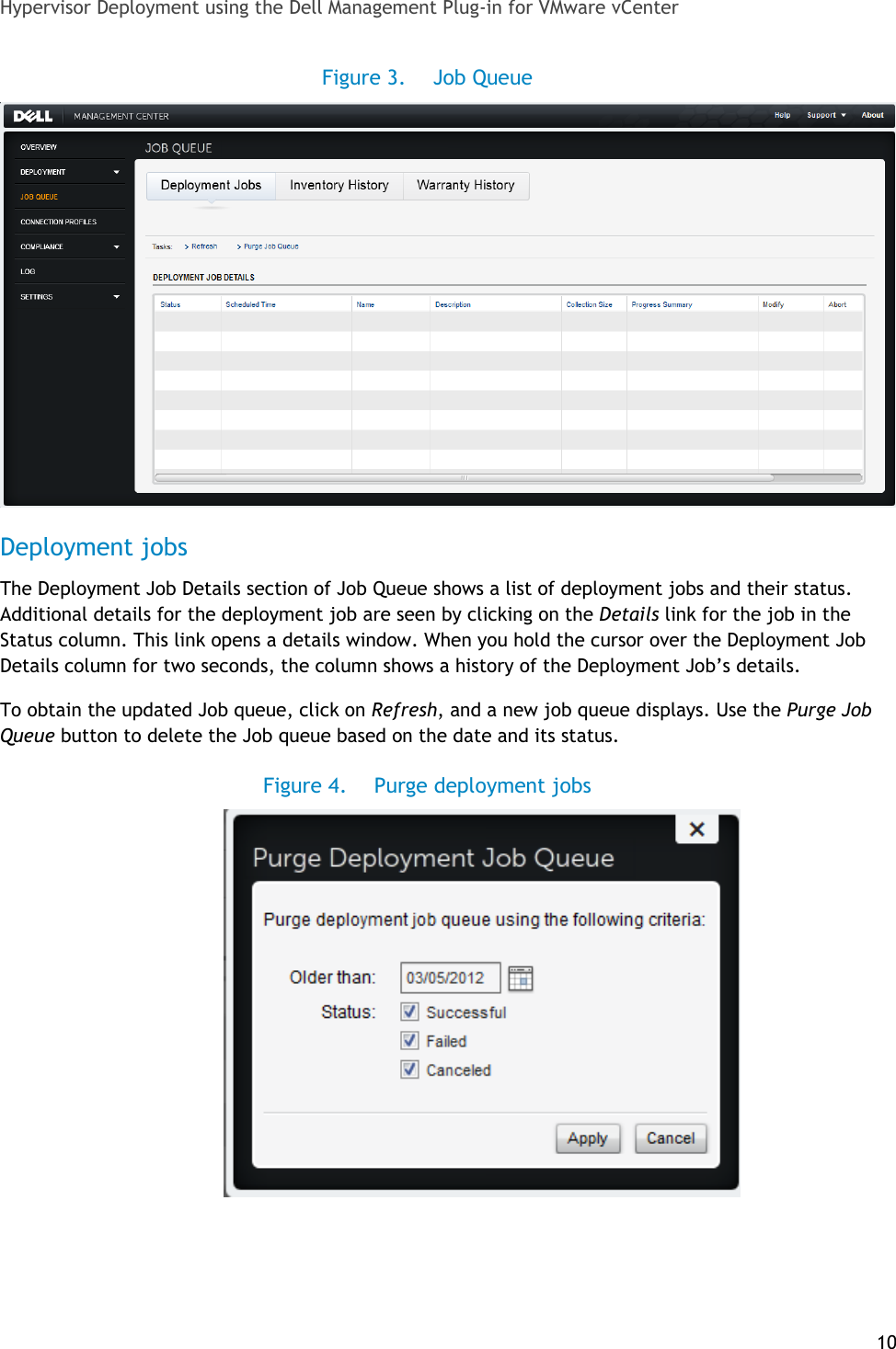 Page 10 of 11 - Dell Dell-Dell-Management-Plug-In-For-Vmware-Vcenter-1-6-Deployment-Guide- Management Plug-in  Dell-dell-management-plug-in-for-vmware-vcenter-1-6-deployment-guide