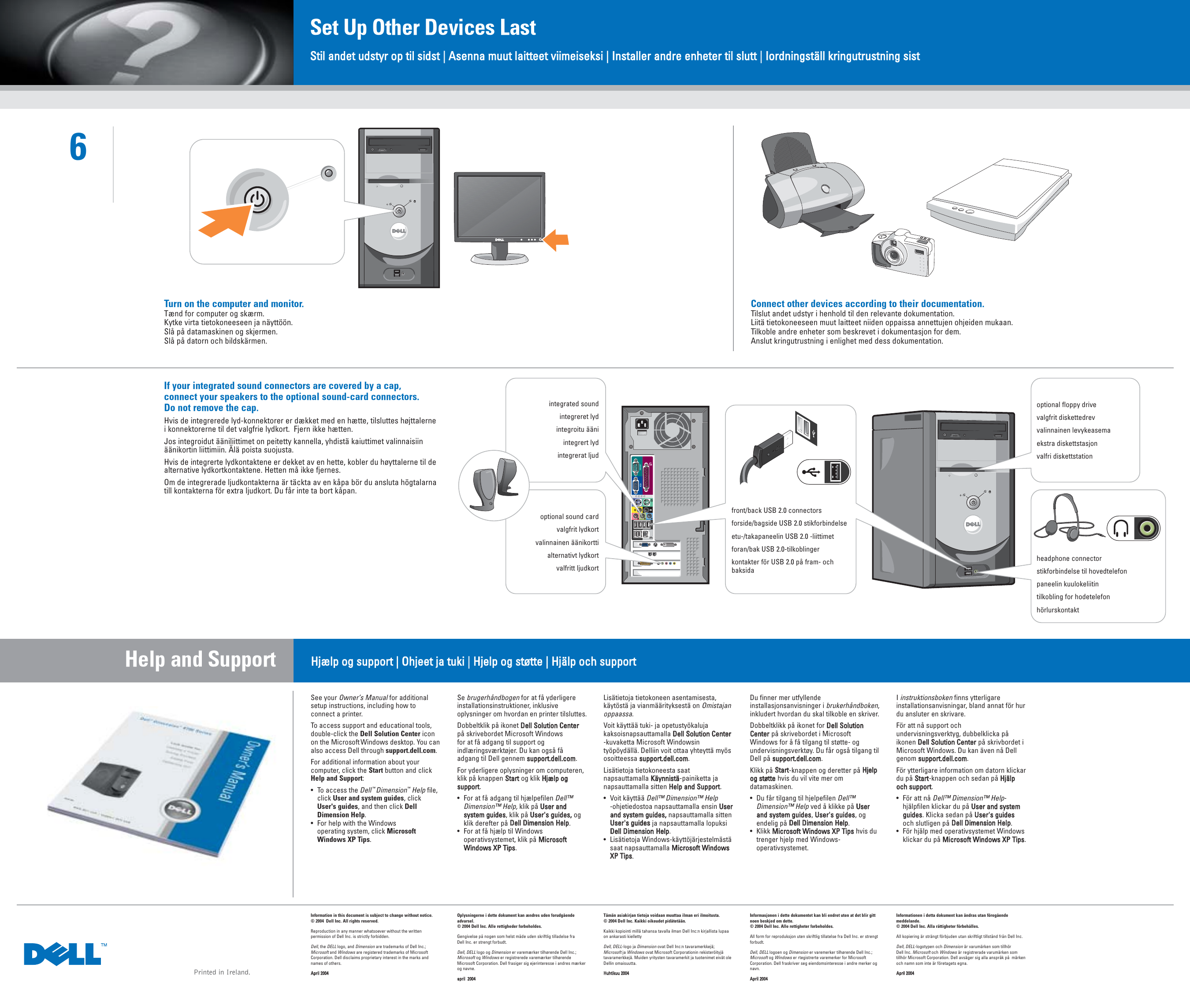 Page 2 of 2 - Dell Dell-Dimension-0U3142A00-Users-Manual-  Dell-dimension-0u3142a00-users-manual