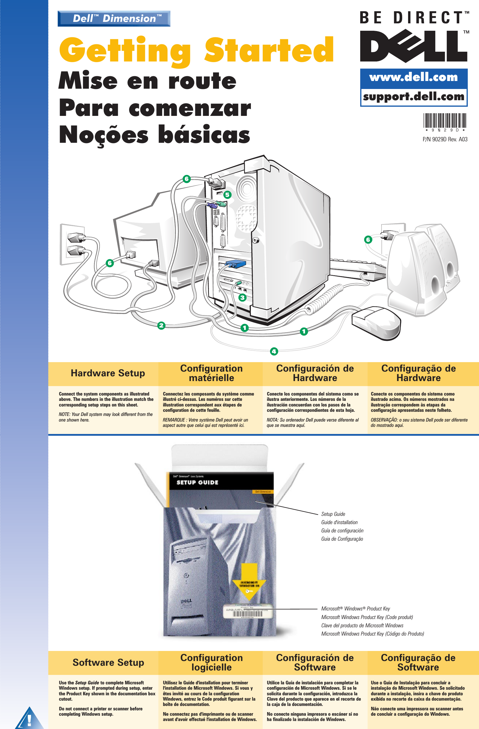 Page 1 of 4 - Dell Dell-Dimension-Xps-T Setup-Diagram- Dimension XPS T___ Setup Diagram  Dell-dimension-xps-t----setup-diagram