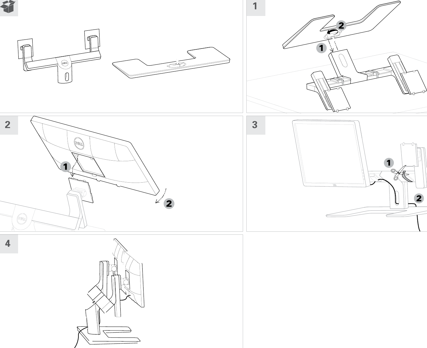 Page 2 of 2 - Dell Dell-Dual-Arm-Monitor-Mda14-Setup-Guide- Dual-Monitor Stand MDS14 Setup Guide  Dell-dual-arm-monitor-mda14-setup-guide