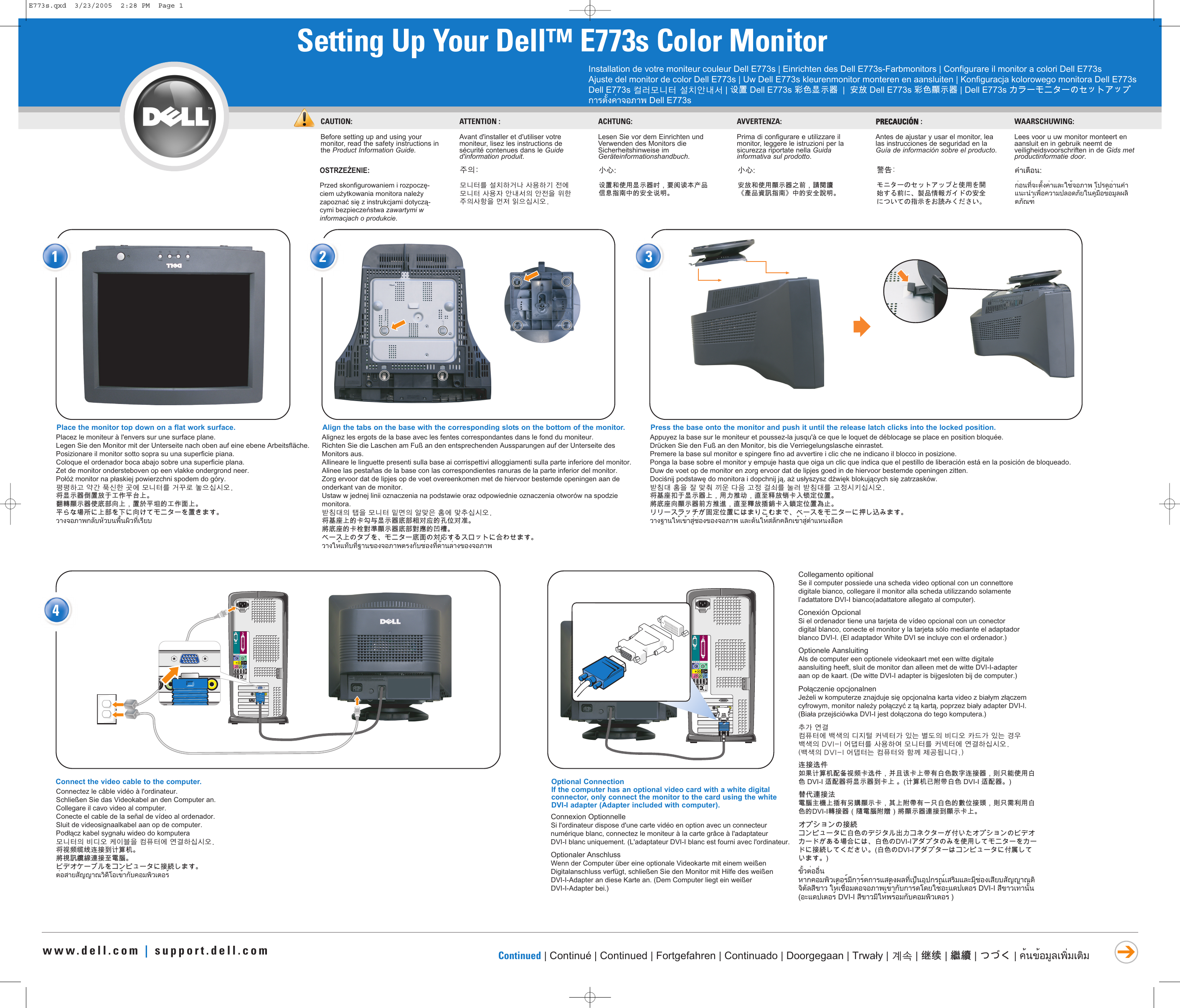 Page 1 of 2 - Dell Dell-E773S-Users-Manual- E773s  Dell-e773s-users-manual