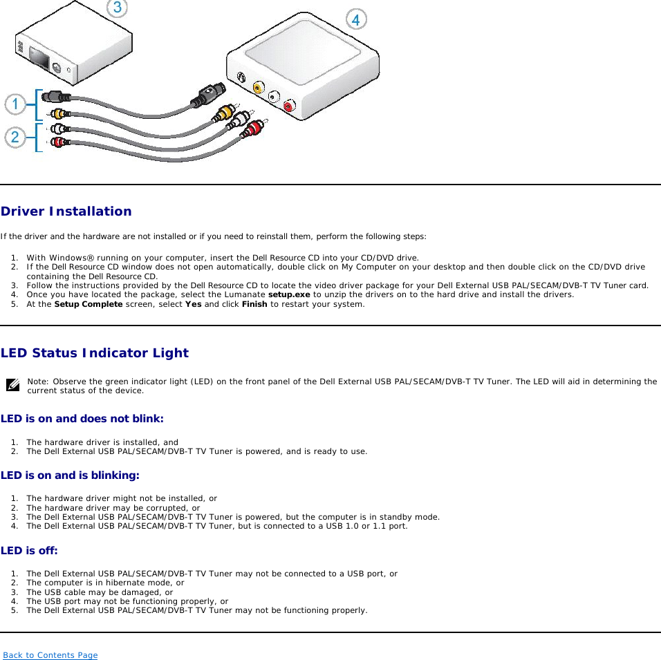 Dell External Usb Pal Secam Dvb T Tv Tuner Owners Manual PAL/SECAM ...