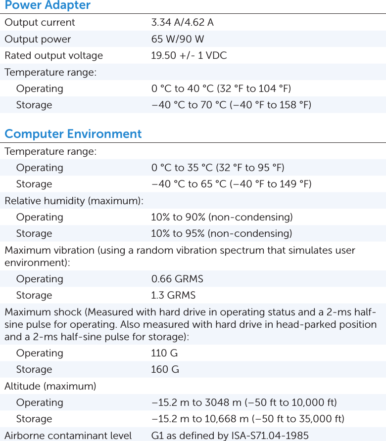 Dell Inspiron 15z 5523 Specifications Accessibility Compliant