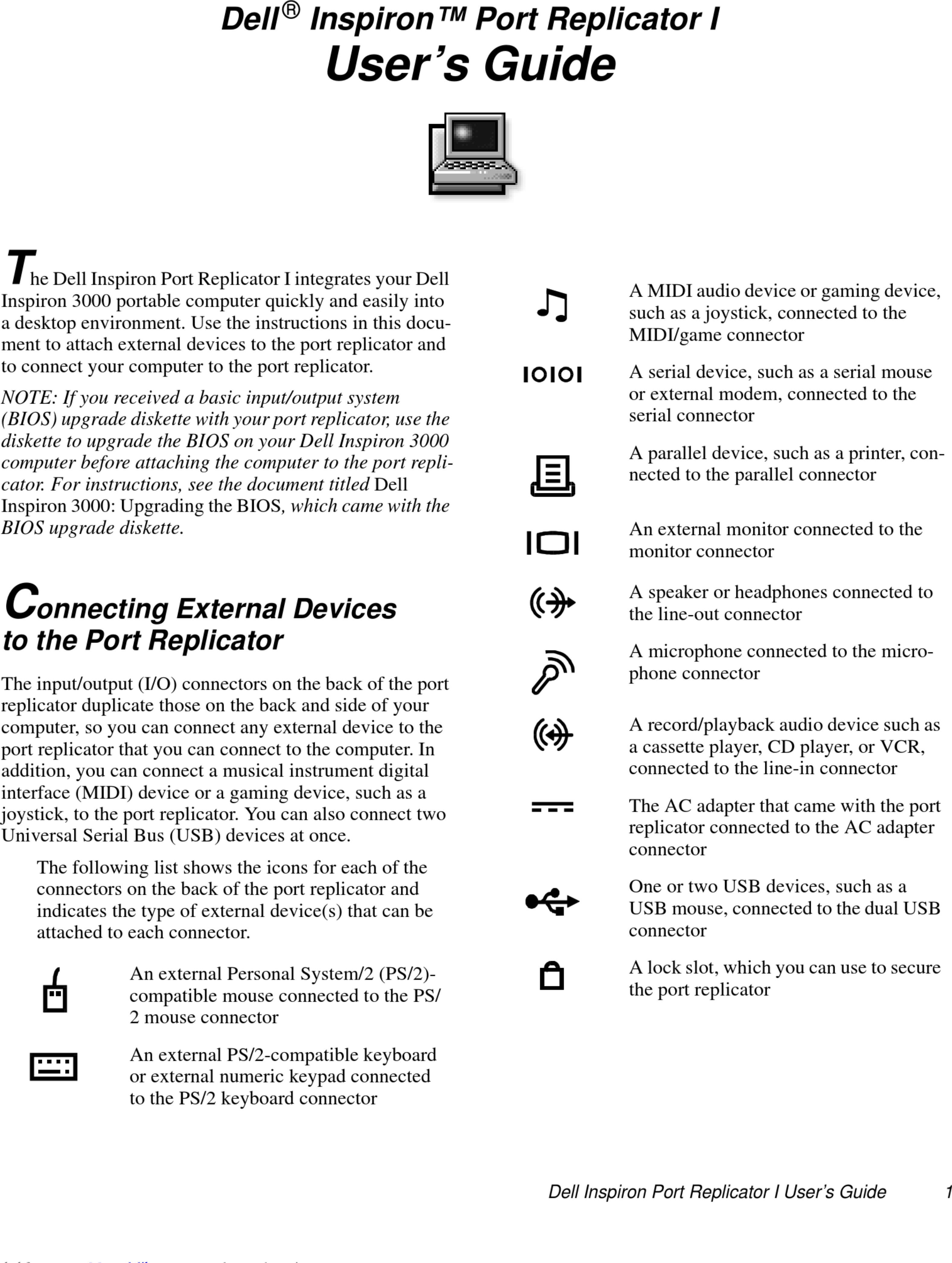 Page 1 of 8 - Dell Dell-Inspiron-3000-User-Manual-1002720 User Manual