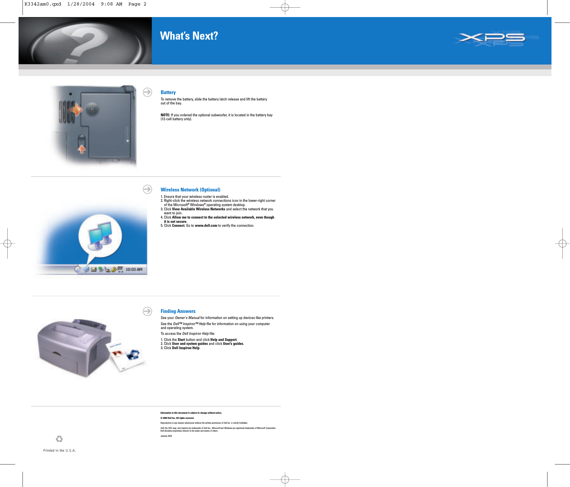 Dell Inspiron Xps Setup Diagram 0751