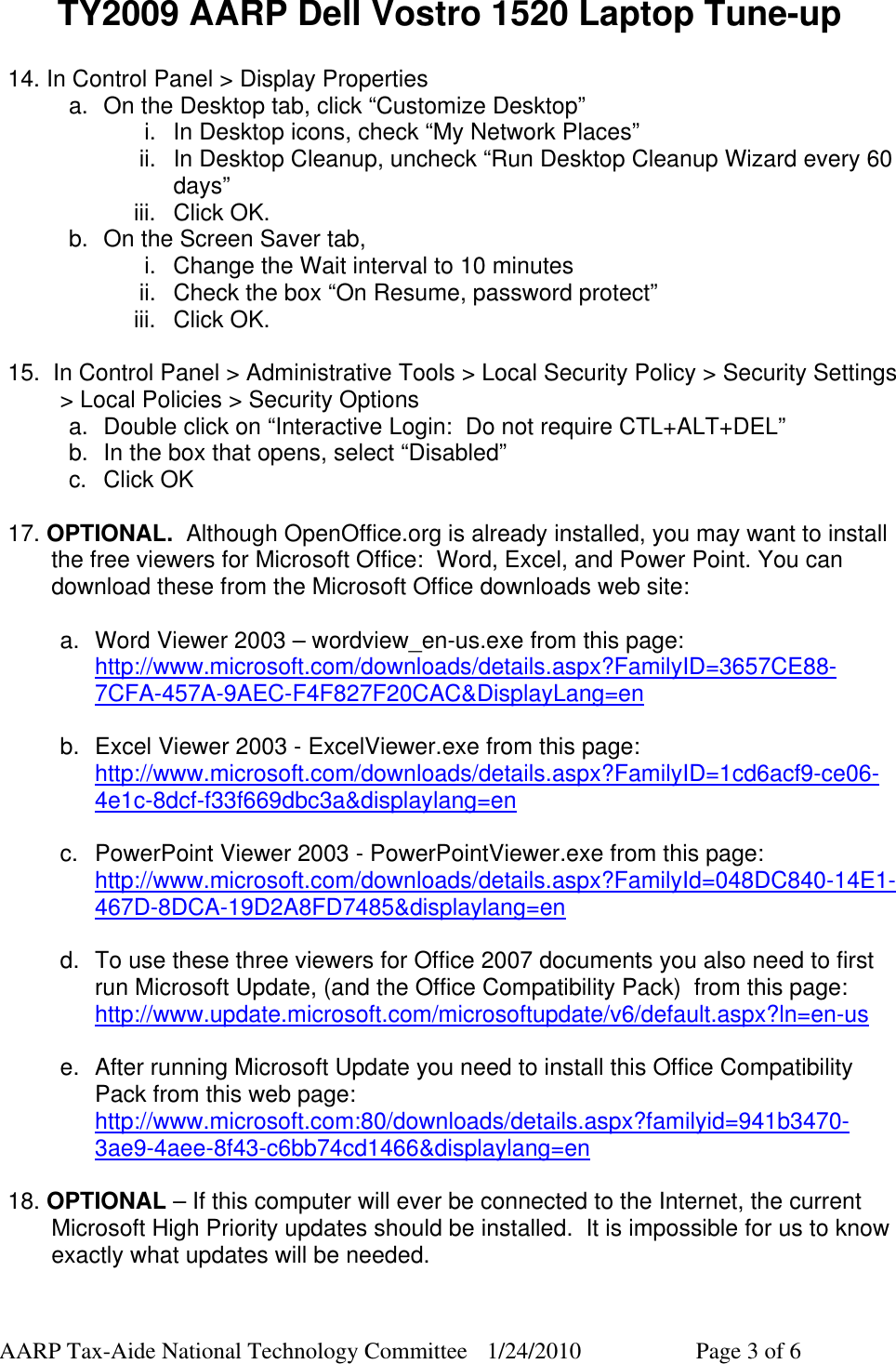 Page 3 of 6 - Dell Dell-Laptop-1520-Users-Manual TY2009delltuneup20100124
