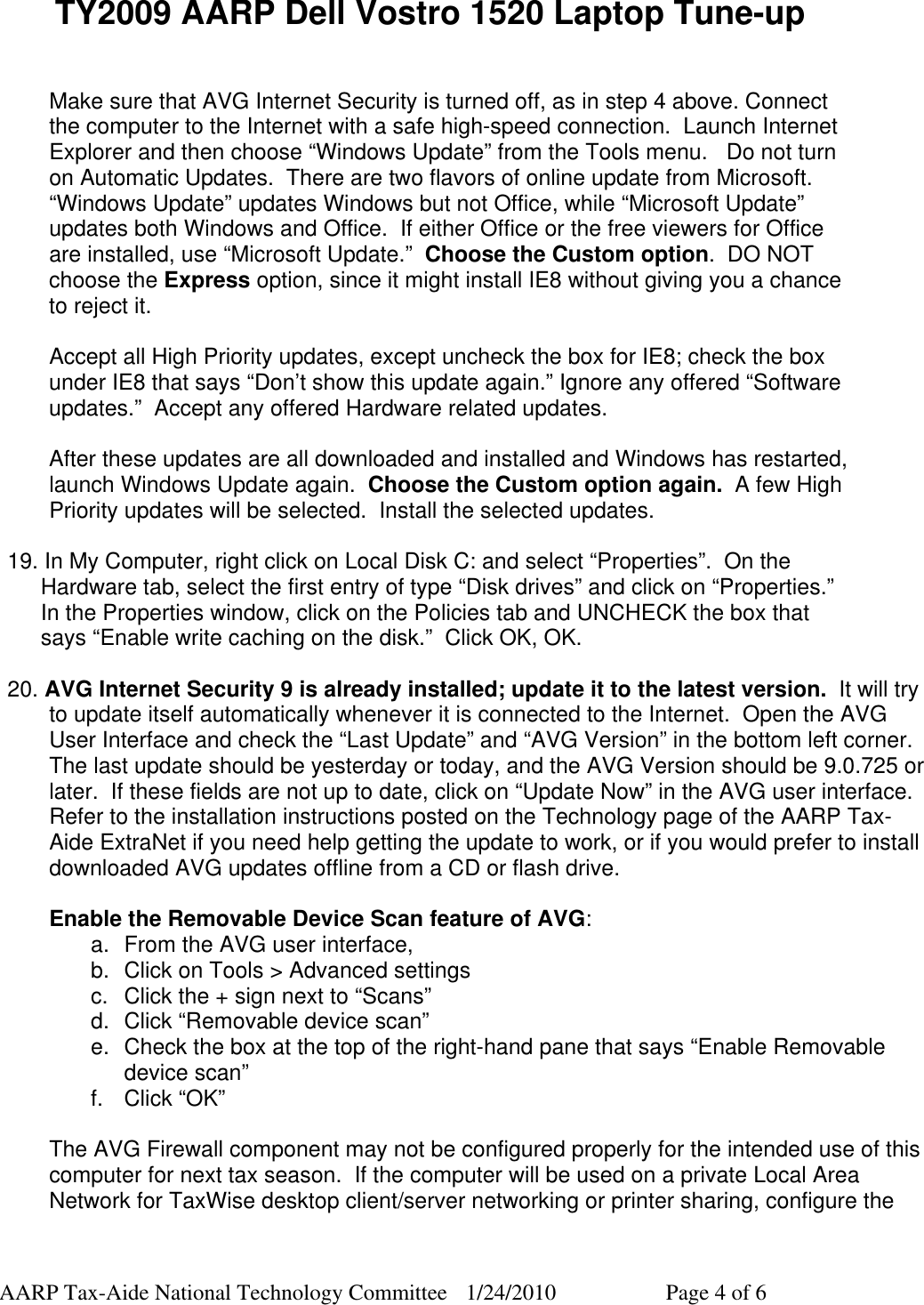 Page 4 of 6 - Dell Dell-Laptop-1520-Users-Manual TY2009delltuneup20100124