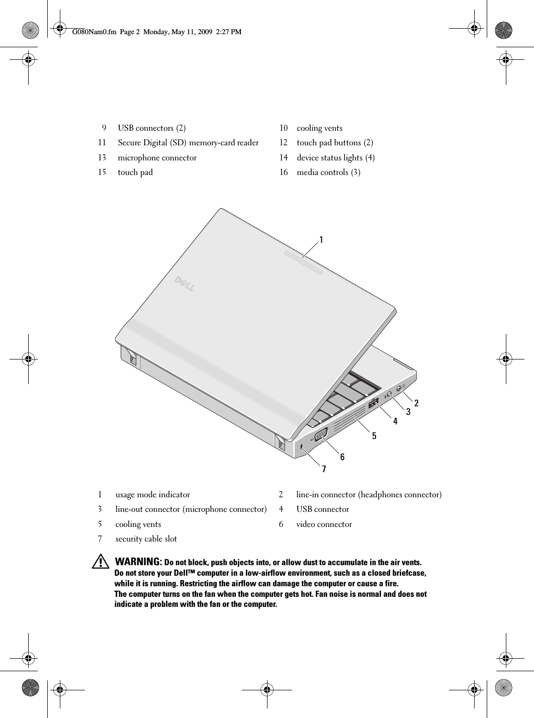 Page 2 of 8 - Dell Dell-Latitude-2100-Mid-2009-Quick-Start-Guide- Latitude 2100 Setup Features Information  Dell-latitude-2100-mid-2009-quick-start-guide