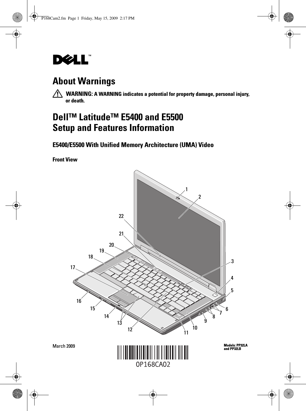 Page 1 of 10 - Dell Dell-Latitude-E5400-Mid-2008-Tech-Sheet- Latitude E5400 Setup And Features Information Tech Sheet  Dell-latitude-e5400-mid-2008-tech-sheet