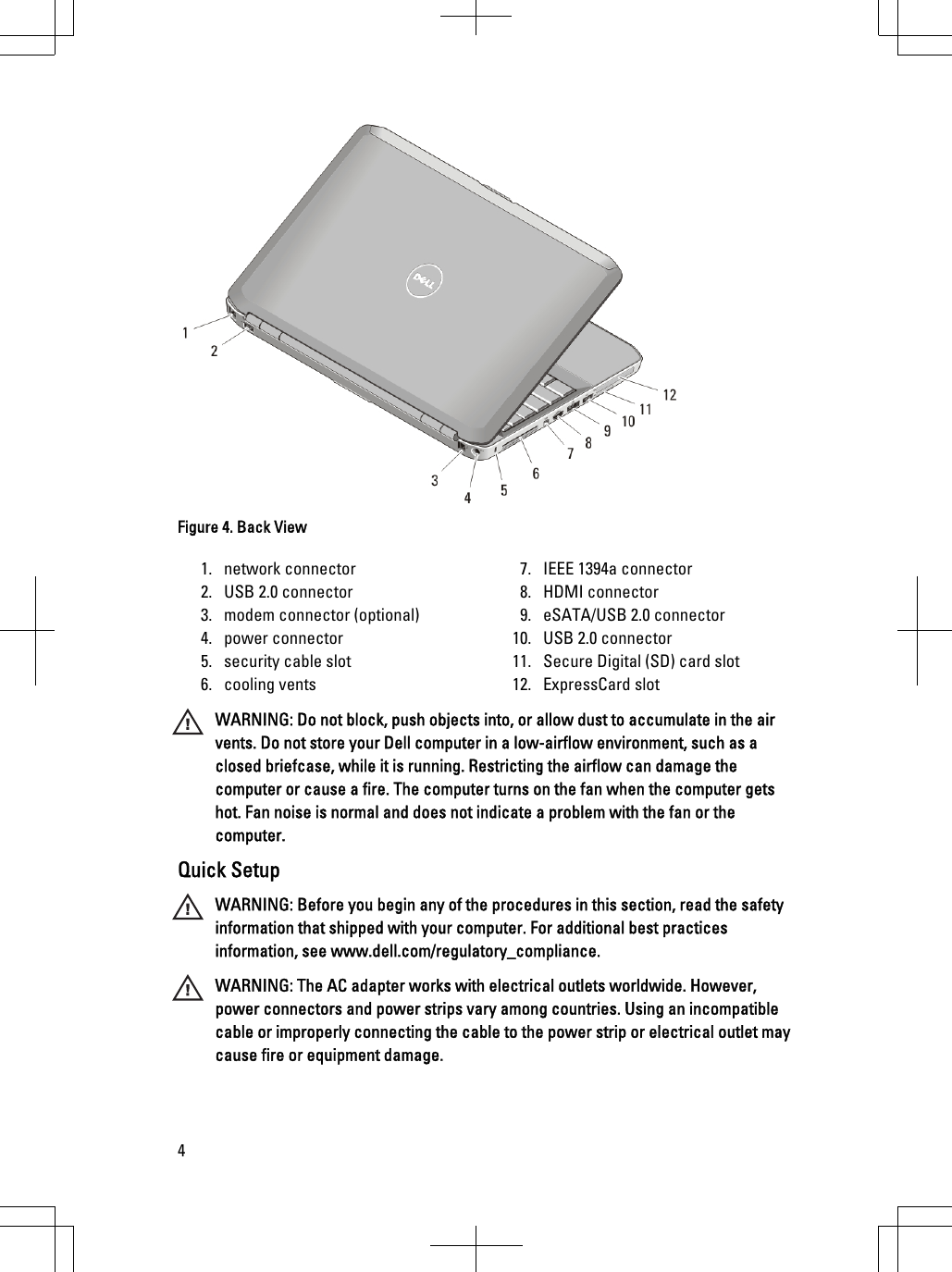 Page 4 of 10 - Dell Dell-Latitude-E5420M-Tech-Sheet- Latitude E5420M Setup And Features Information Tech Sheet  Dell-latitude-e5420m-tech-sheet