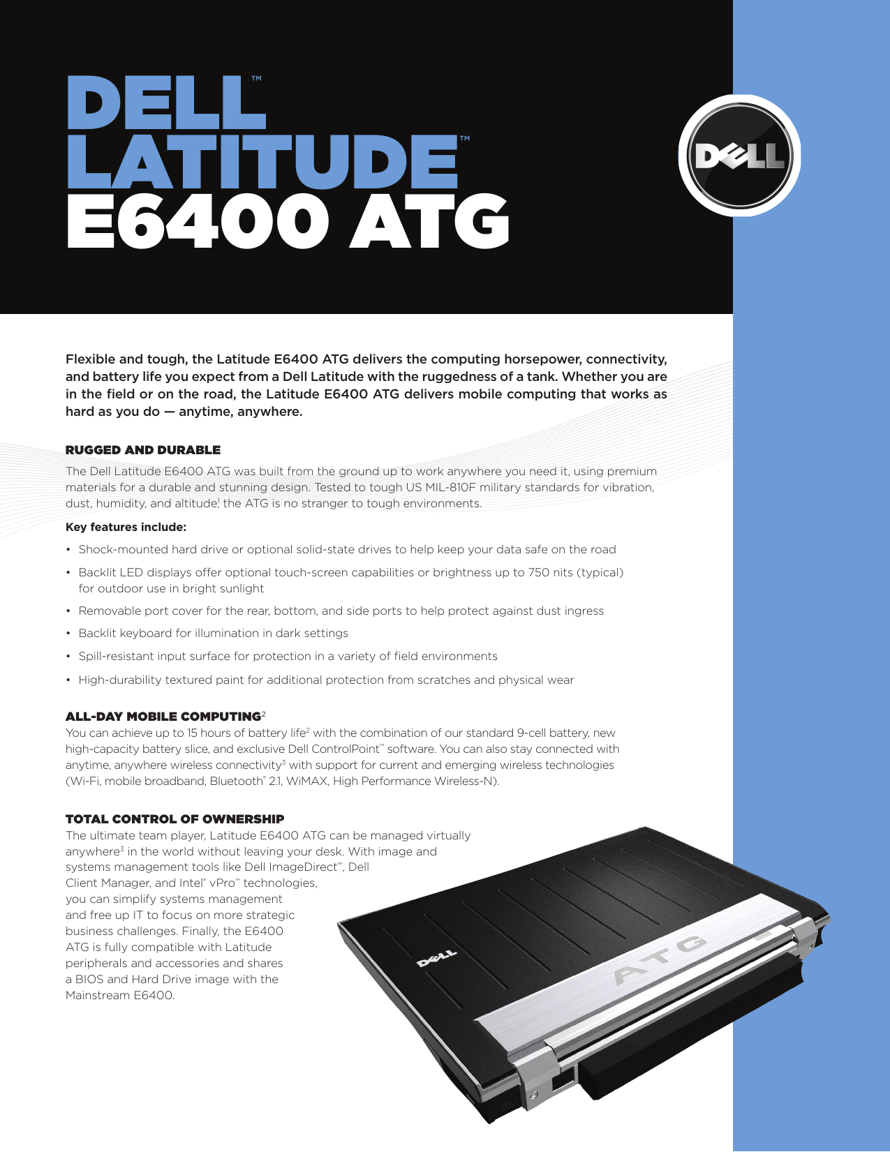 Page 1 of 2 - Dell  If Not Then Latitude E6400 ATG Spec Sheet