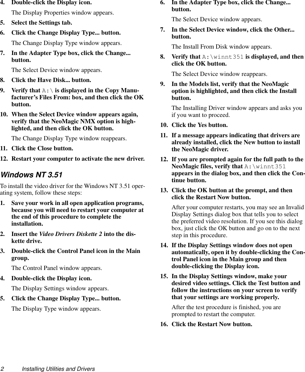 Page 2 of 6 - Dell Dell-Latitude-Xpi-Quick-Start-Guide- Utilities And Drivers Installation  Dell-latitude-xpi-quick-start-guide