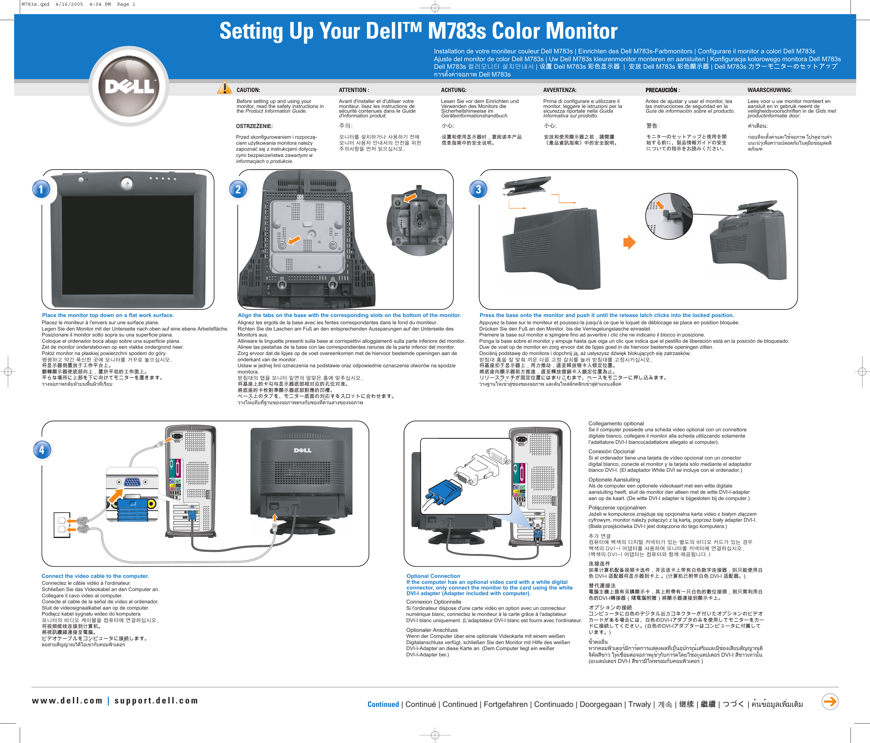 Page 1 of 2 - Dell Dell-M783S-Users-Manual- M783s  Dell-m783s-users-manual
