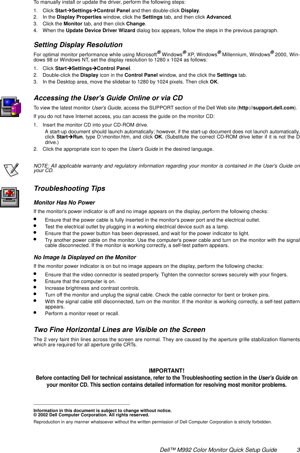 Page 3 of 4 - Dell Dell-M992-Users-Manual-  Dell-m992-users-manual