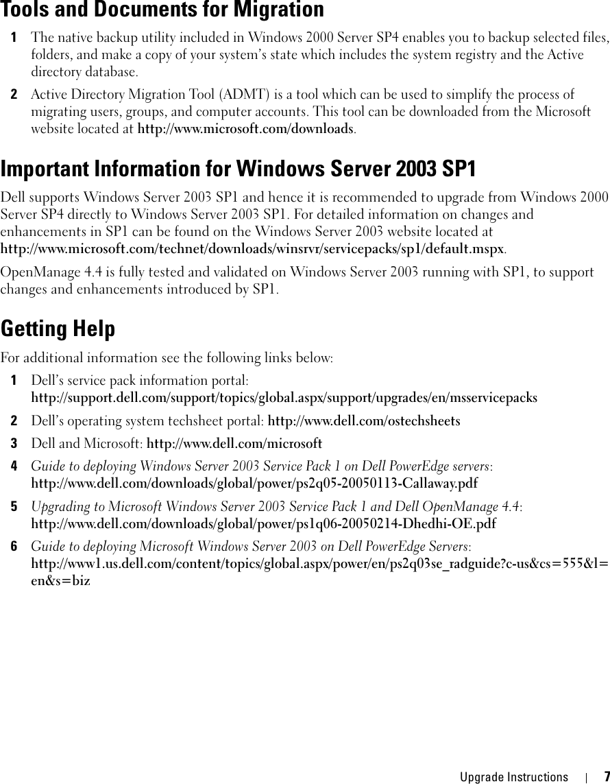 Dell Microsoft Windows 2000 Server Upgrade Guide Upgrading From ...
