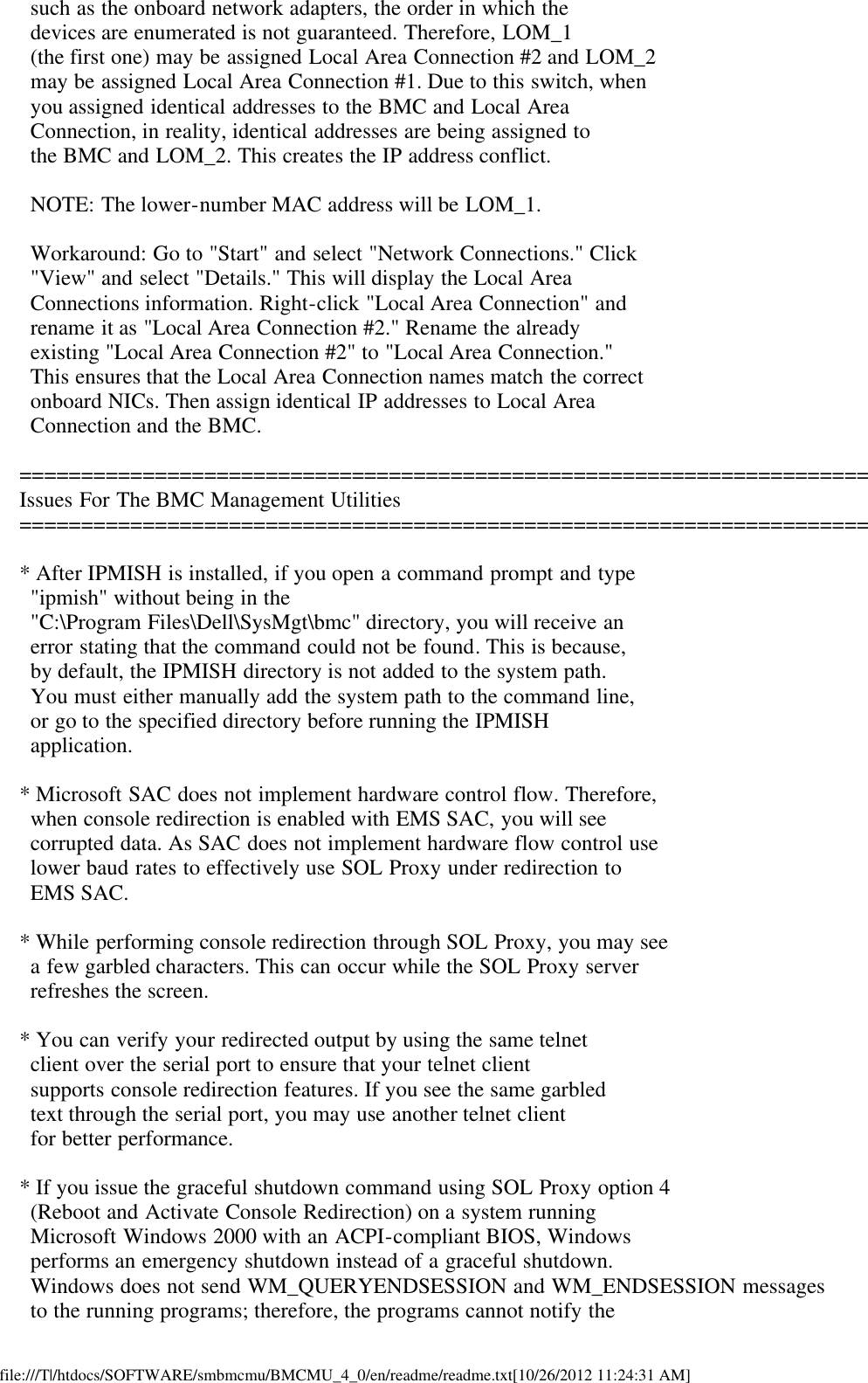 Dell Bmc Faq.pdf Dell Openmanage Baseboard Management Controller Version 4 0 Owners ...