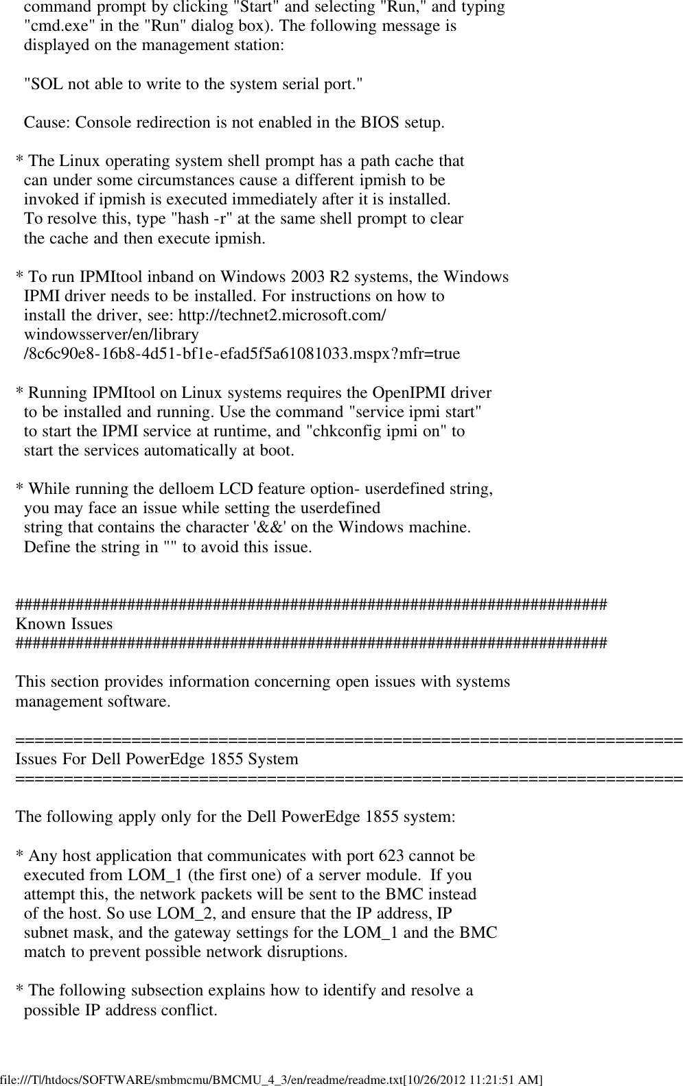 Page 4 of 6 - Dell Dell-Openmanage-Baseboard-Management-Controller-Version-4-3-Owners-Manual- OpenManage Baseboard Management Controller Version 4.3 Readme  Dell-openmanage-baseboard-management-controller-version-4-3-owners-manual