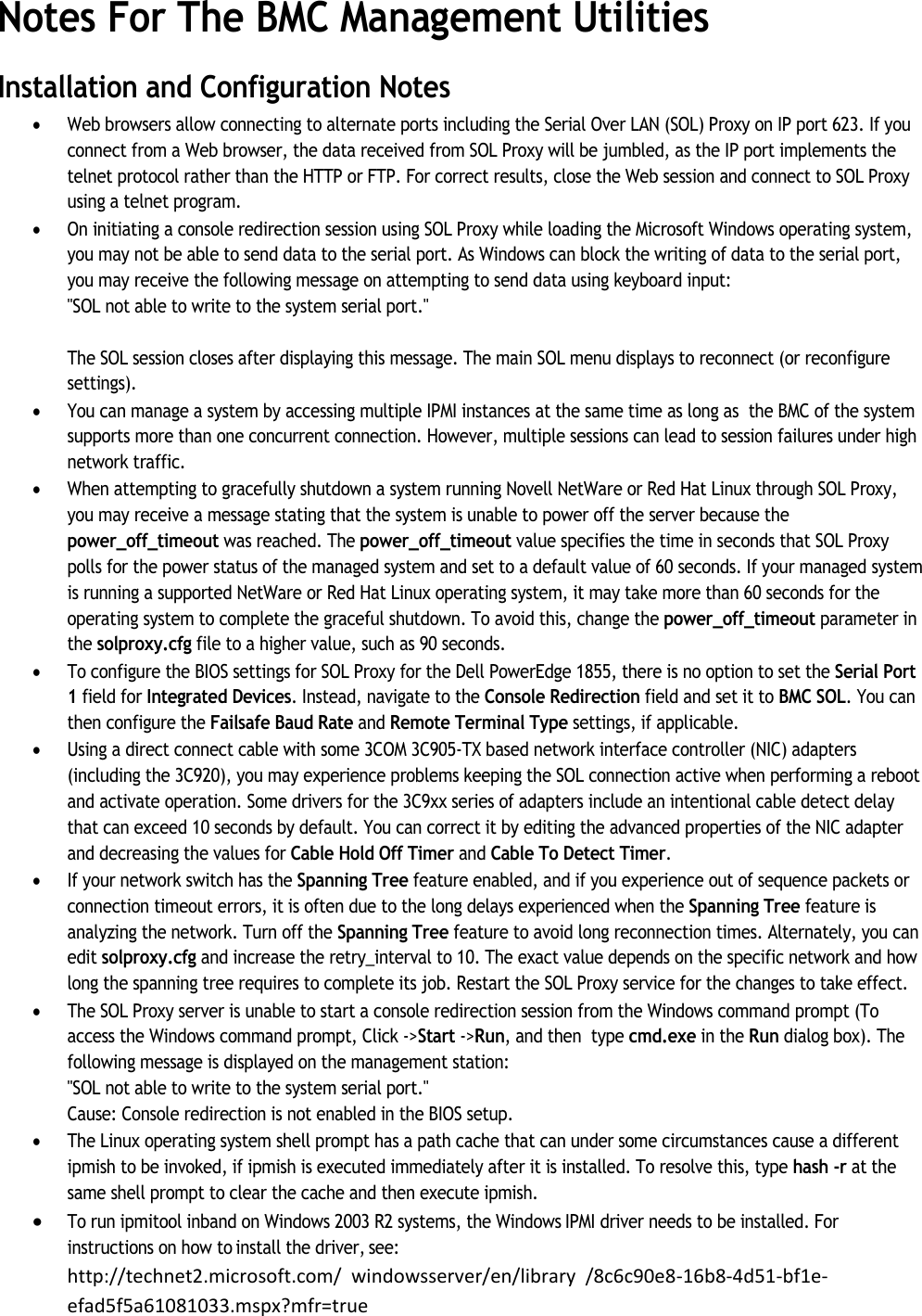 Page 4 of 6 - Dell Dell-Openmanage-Baseboard-Management-Controller-Version-4-6-Owners-Manual- OpenManage Baseboard Management Controller Version 4.6 Readme  Dell-openmanage-baseboard-management-controller-version-4-6-owners-manual