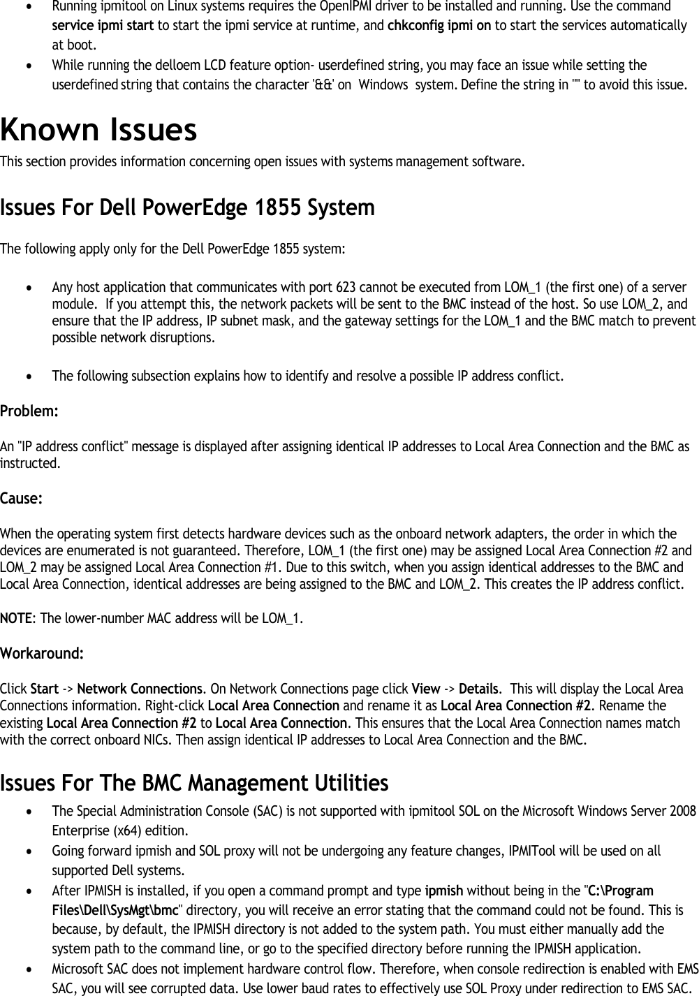 Dell Openmanage Baseboard Management Controller Version 4 6 Owners