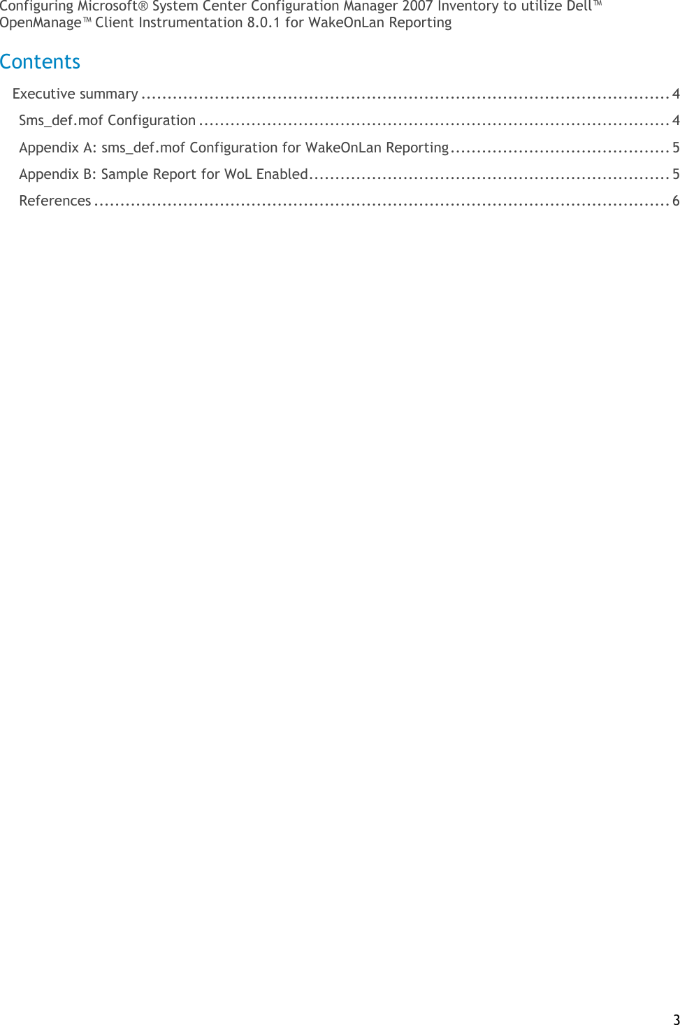 Page 3 of 6 - Dell Dell-Openmanage-Connection-For-Microsoft-Operations-Manager-Mom-Version-2-2-Troubleshooting- التقارير الرسمية3 Dell-openmanage-connection-for-microsoft-operations-manager-mom-version-2-2-troubleshooting