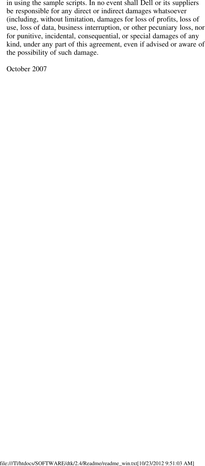 Page 8 of 8 - Dell Dell-Openmanage-Deployment-Toolkit-Version-2-4-Owners-Manual- Readme Windows PE  Dell-openmanage-deployment-toolkit-version-2-4-owners-manual