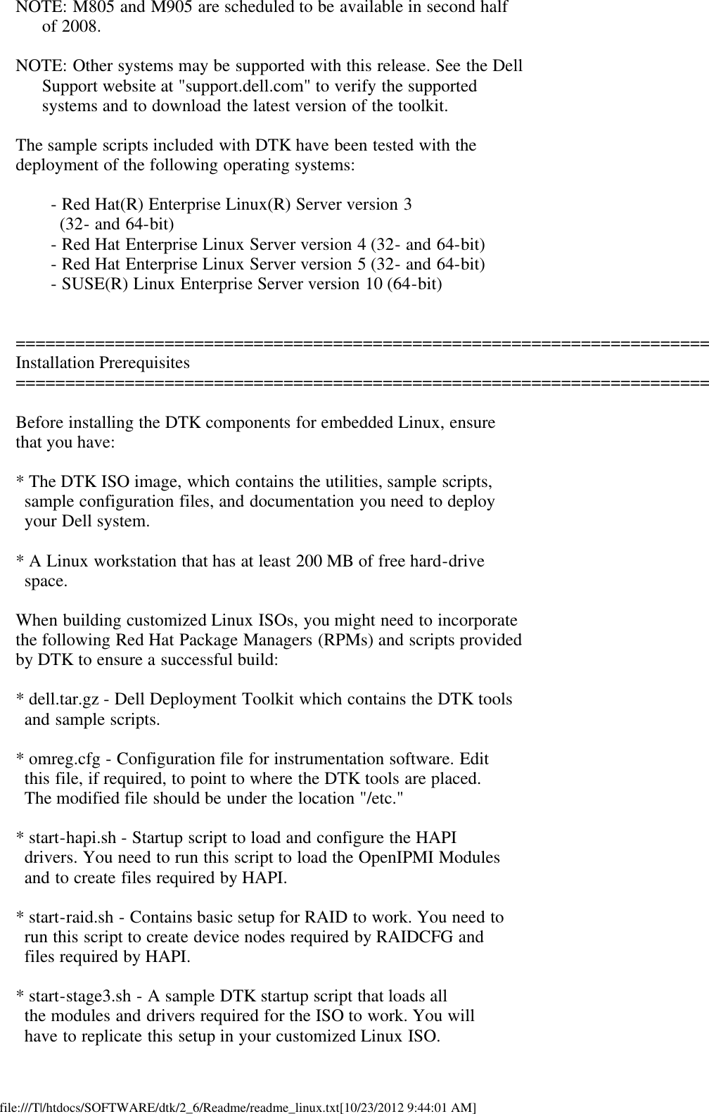 Page 2 of 8 - Dell Dell-Openmanage-Deployment-Toolkit-Version-2-6-Owners-Manual- OpenManage Deployment Toolkit Version 2.6 Readme Linux  Dell-openmanage-deployment-toolkit-version-2-6-owners-manual