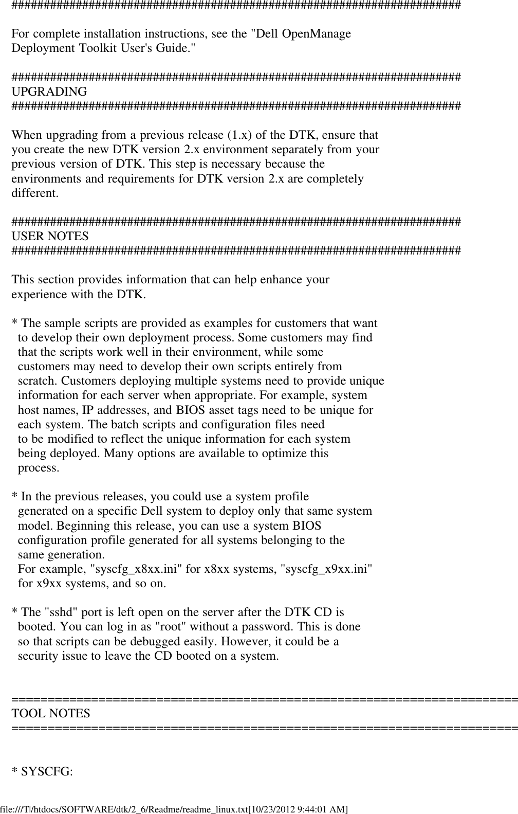 Page 4 of 8 - Dell Dell-Openmanage-Deployment-Toolkit-Version-2-6-Owners-Manual- OpenManage Deployment Toolkit Version 2.6 Readme Linux  Dell-openmanage-deployment-toolkit-version-2-6-owners-manual