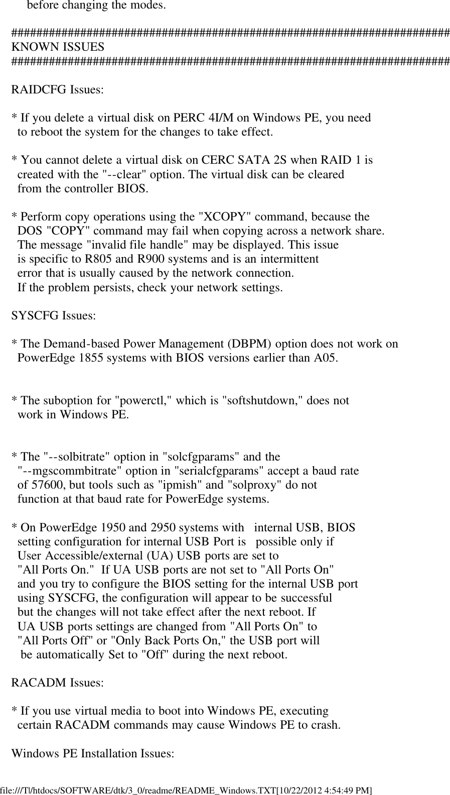 Page 6 of 7 - Dell Dell-Openmanage-Deployment-Toolkit-Version-3-0-Owners-Manual- Readme Windows PE Dell-openmanage-deployment-toolkit-version-3-0-owners-manual