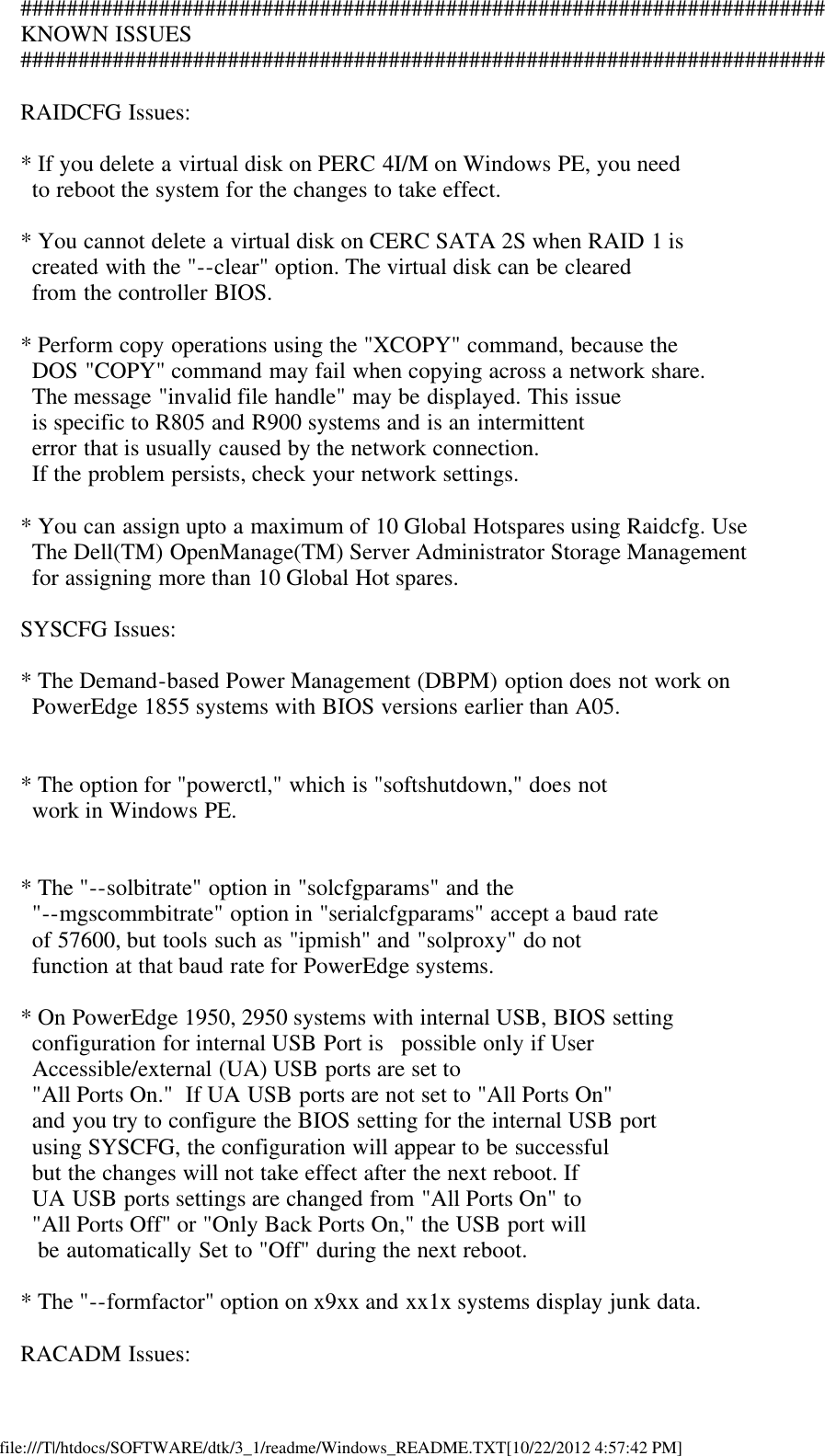 Page 6 of 7 - Dell Dell-Openmanage-Deployment-Toolkit-Version-3-1-Owners-Manual- Readme Windows PE  Dell-openmanage-deployment-toolkit-version-3-1-owners-manual