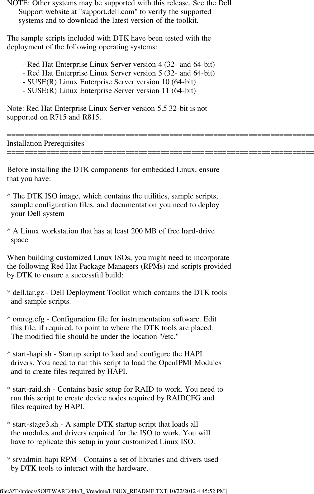 Page 2 of 9 - Dell Dell-Openmanage-Deployment-Toolkit-Version-3-3-Owners-Manual- OpenManage Deployment Toolkit Version 3.3 Readme Linux Dell-openmanage-deployment-toolkit-version-3-3-owners-manual