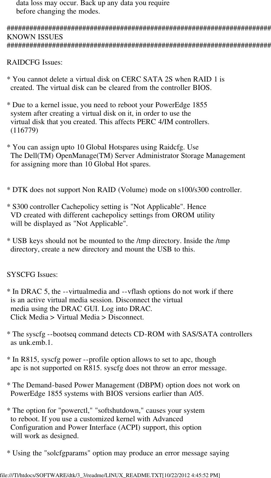 Page 6 of 9 - Dell Dell-Openmanage-Deployment-Toolkit-Version-3-3-Owners-Manual- OpenManage Deployment Toolkit Version 3.3 Readme Linux Dell-openmanage-deployment-toolkit-version-3-3-owners-manual