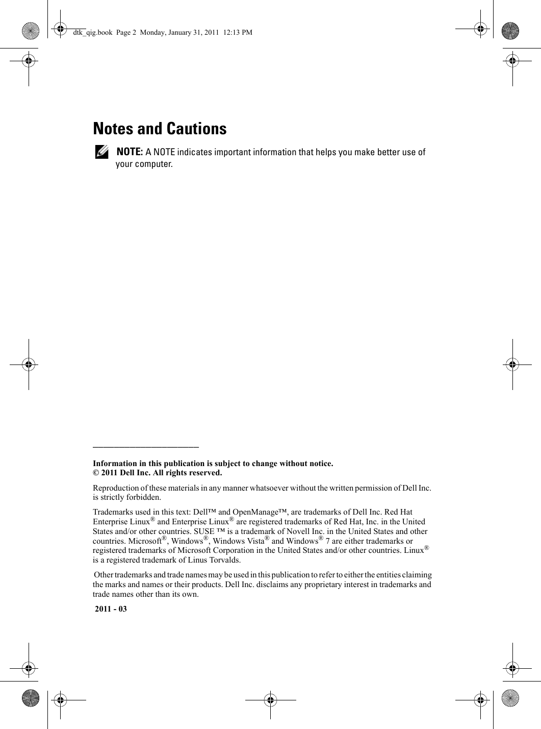 Page 2 of 8 - Dell Dell-Openmanage-Deployment-Toolkit-Version-3-5-Quick-Start-Guide- OpenManage Deployment Toolkit Version 3.5 Quick Installation Guide  Dell-openmanage-deployment-toolkit-version-3-5-quick-start-guide