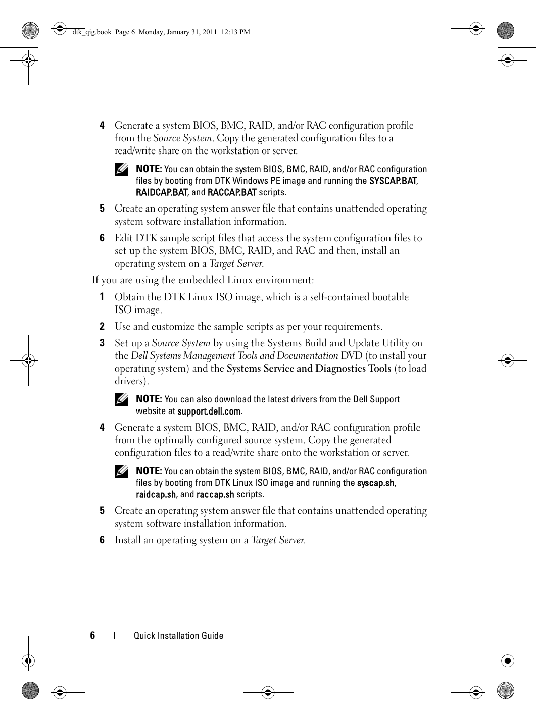 Page 6 of 8 - Dell Dell-Openmanage-Deployment-Toolkit-Version-3-5-Quick-Start-Guide- OpenManage Deployment Toolkit Version 3.5 Quick Installation Guide  Dell-openmanage-deployment-toolkit-version-3-5-quick-start-guide