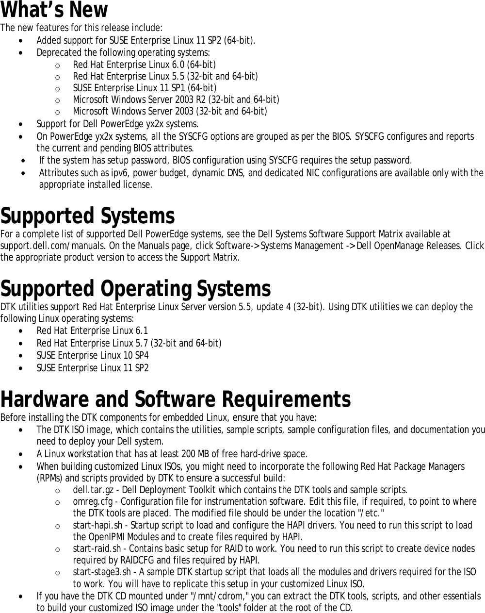 Page 2 of 7 - Dell Dell-Openmanage-Deployment-Toolkit-Version-4-0-Owners-Manual- OpenManage Deployment Toolkit Version 4.0 Readme Linux  Dell-openmanage-deployment-toolkit-version-4-0-owners-manual