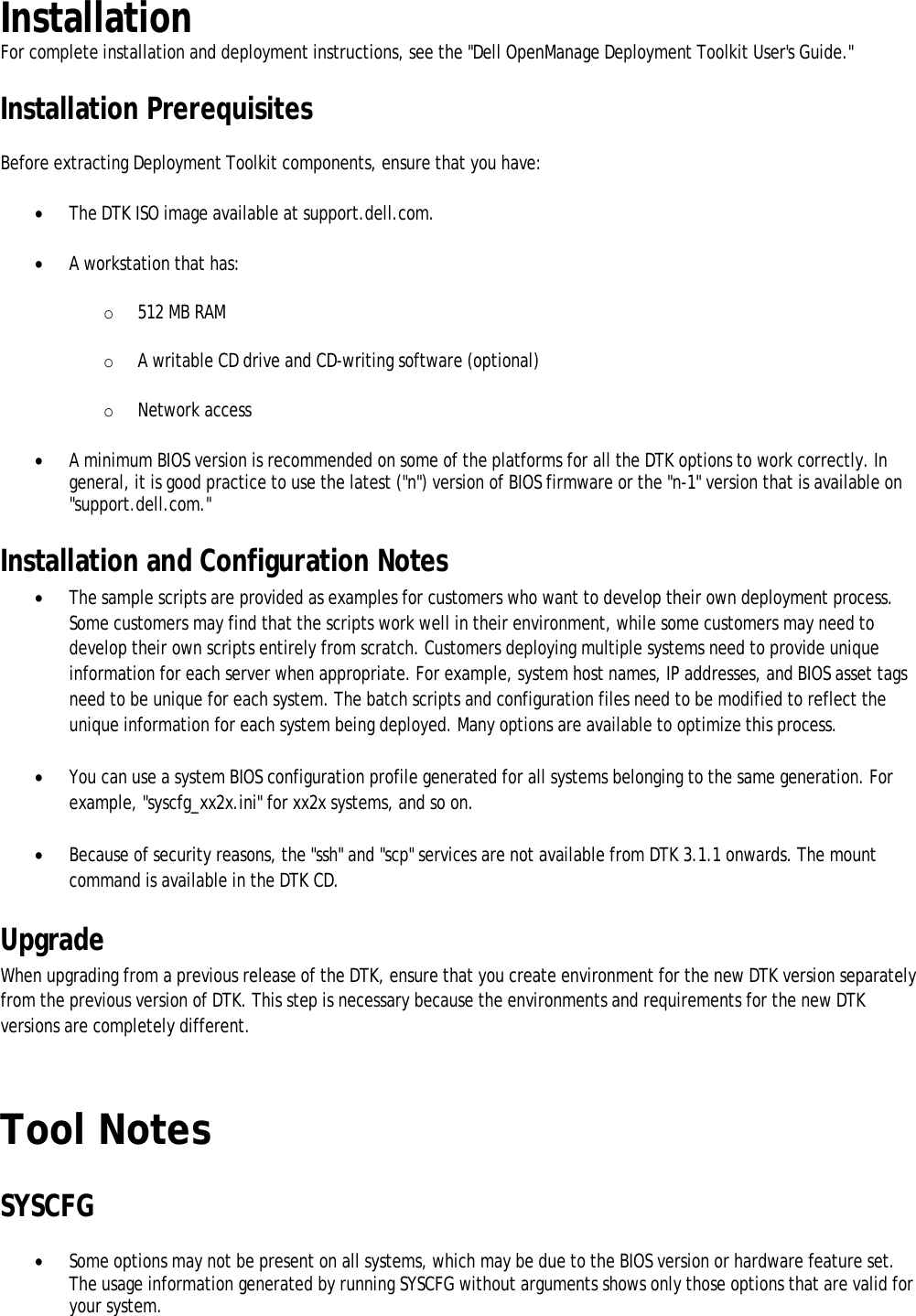 Page 3 of 7 - Dell Dell-Openmanage-Deployment-Toolkit-Version-4-0-Owners-Manual- OpenManage Deployment Toolkit Version 4.0 Readme Linux  Dell-openmanage-deployment-toolkit-version-4-0-owners-manual