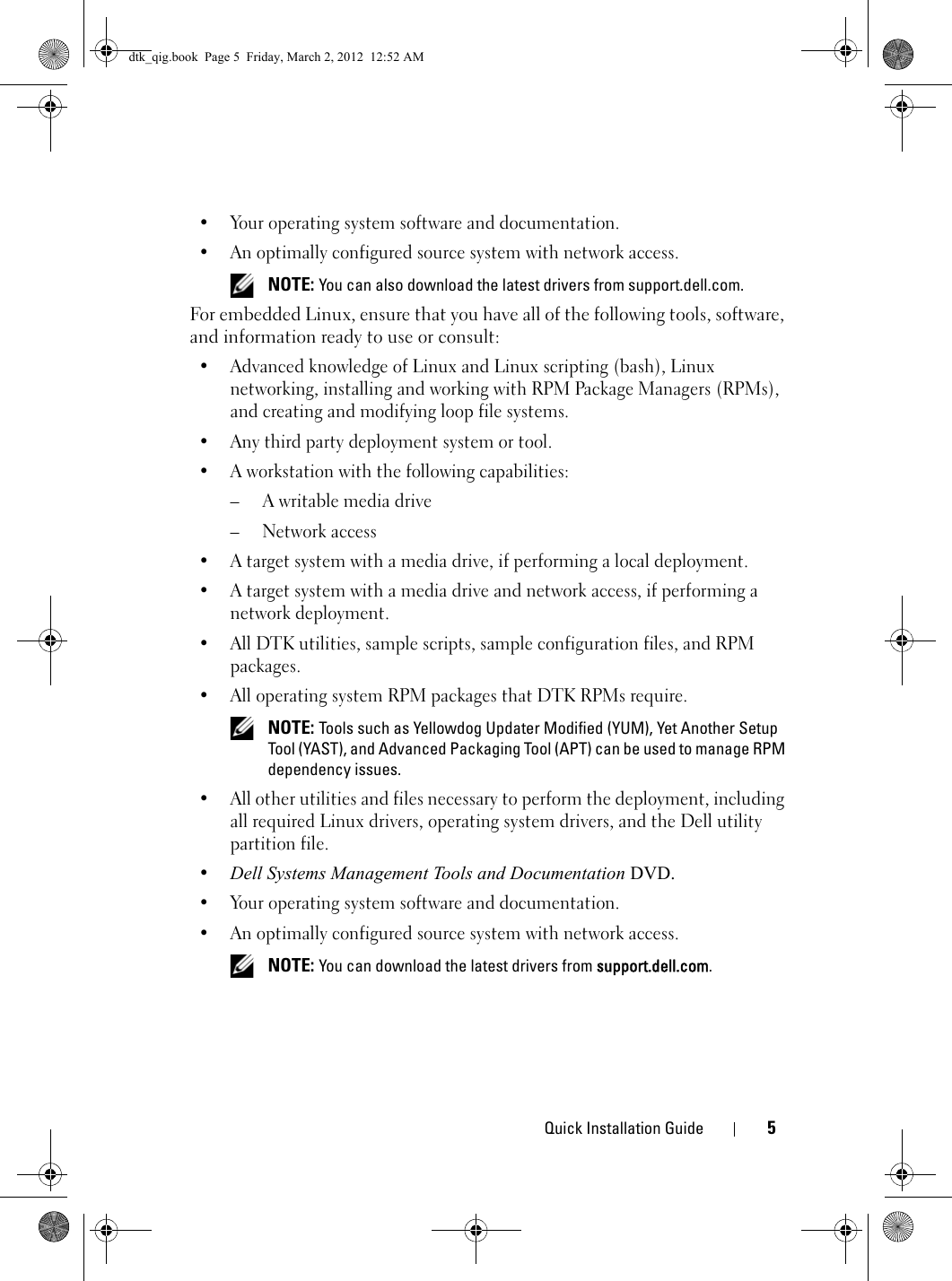 Page 5 of 8 - Dell Dell-Openmanage-Deployment-Toolkit-Version-4-0-Owners-Manual- OpenManage Deployment Toolkit Version 4.0 Installation Guide Dell-openmanage-deployment-toolkit-version-4-0-owners-manual