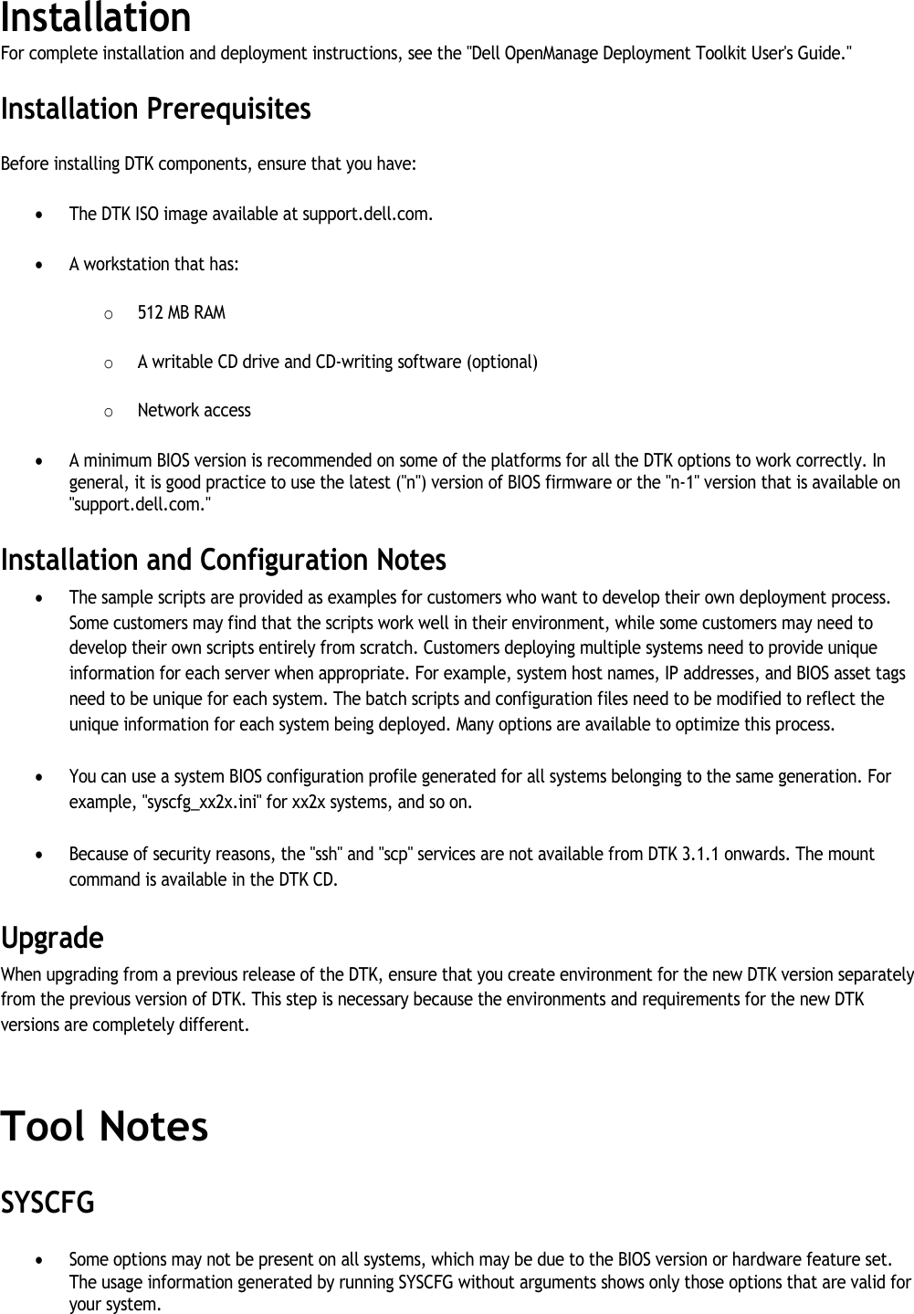 Page 3 of 7 - Dell Dell-Openmanage-Deployment-Toolkit-Version-4-1-Owners-Manual- OpenManage Deployment Toolkit Version 4.1 Readme Linux  Dell-openmanage-deployment-toolkit-version-4-1-owners-manual