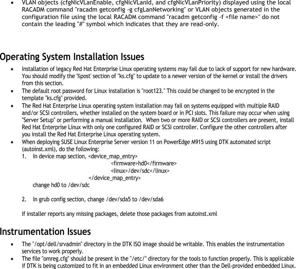 Page 6 of 7 - Dell Dell-Openmanage-Deployment-Toolkit-Version-4-1-Owners-Manual- OpenManage Deployment Toolkit Version 4.1 Readme Linux  Dell-openmanage-deployment-toolkit-version-4-1-owners-manual