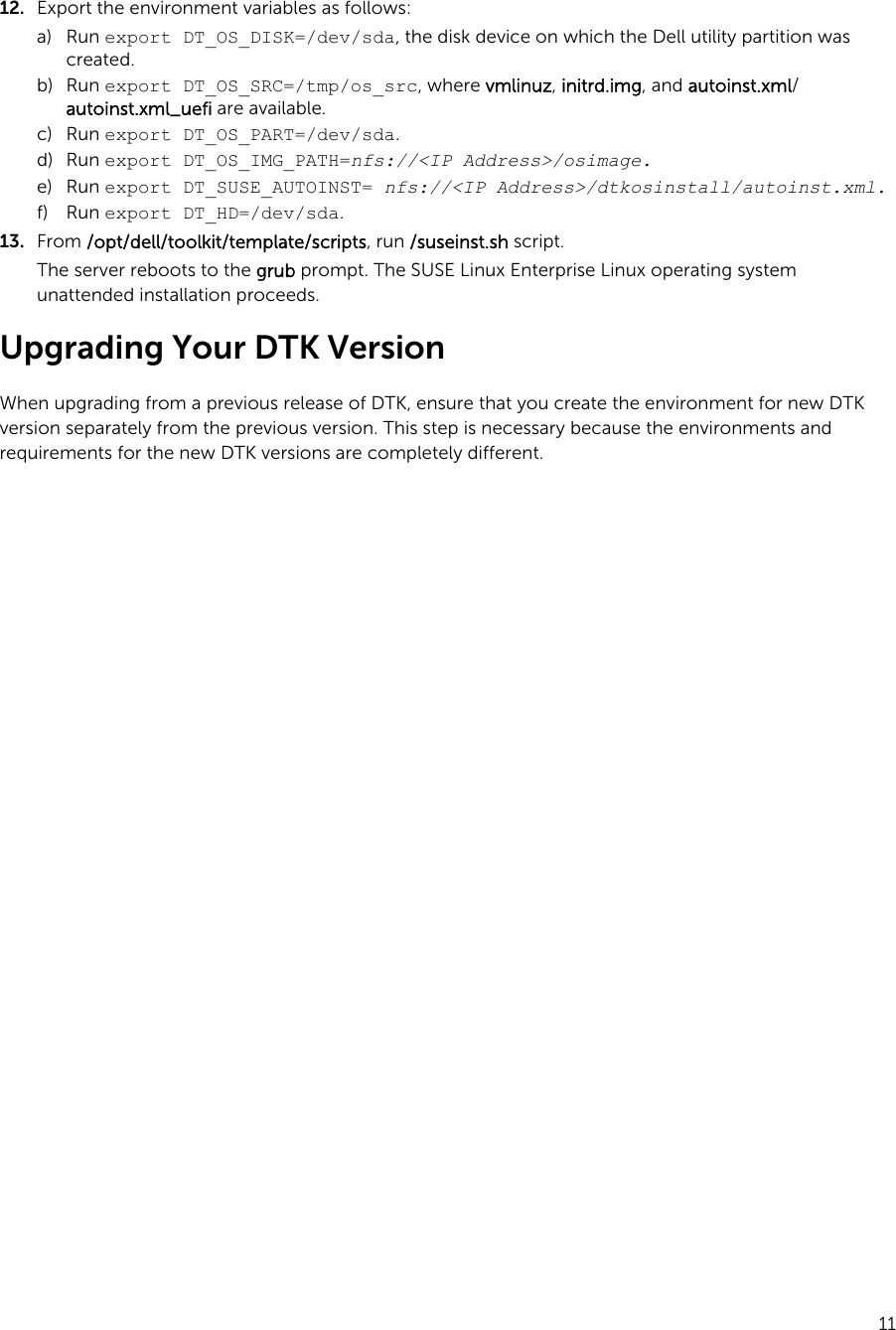 Page 11 of 11 - Dell Dell-Openmanage-Deployment-Toolkit-Version-4-4-Owners-Manual- OpenManage Deployment Toolkit Version 4.4 Installation Guide  Dell-openmanage-deployment-toolkit-version-4-4-owners-manual