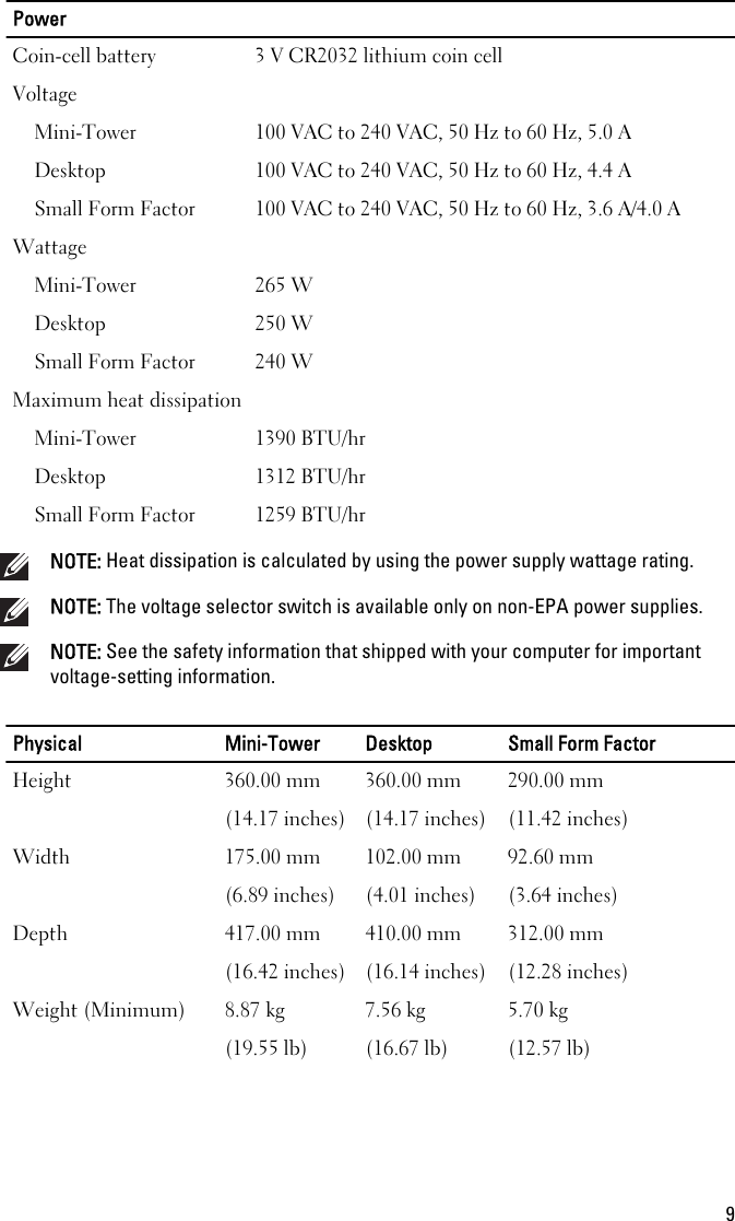 Page 9 of 11 - Dell Dell-Optiplex-390-Mid-2011-Tech-Sheet- OptiPlex 390 Setup And Features Information Tech Sheet  Dell-optiplex-390-mid-2011-tech-sheet