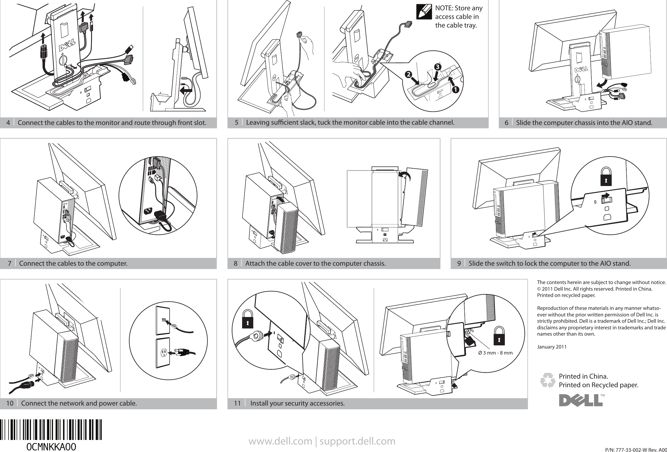 Page 2 of 2 - Dell Dell-Optiplex-990-Early-2011-Quick-Start-Guide- OptiPlex 990 SFF AIO Stand - Quick Start Guide  Dell-optiplex-990-early-2011-quick-start-guide