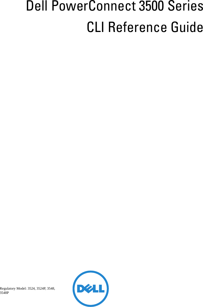 Dell Powerconnect 3524 Quick Reference Guide Command Line Interface