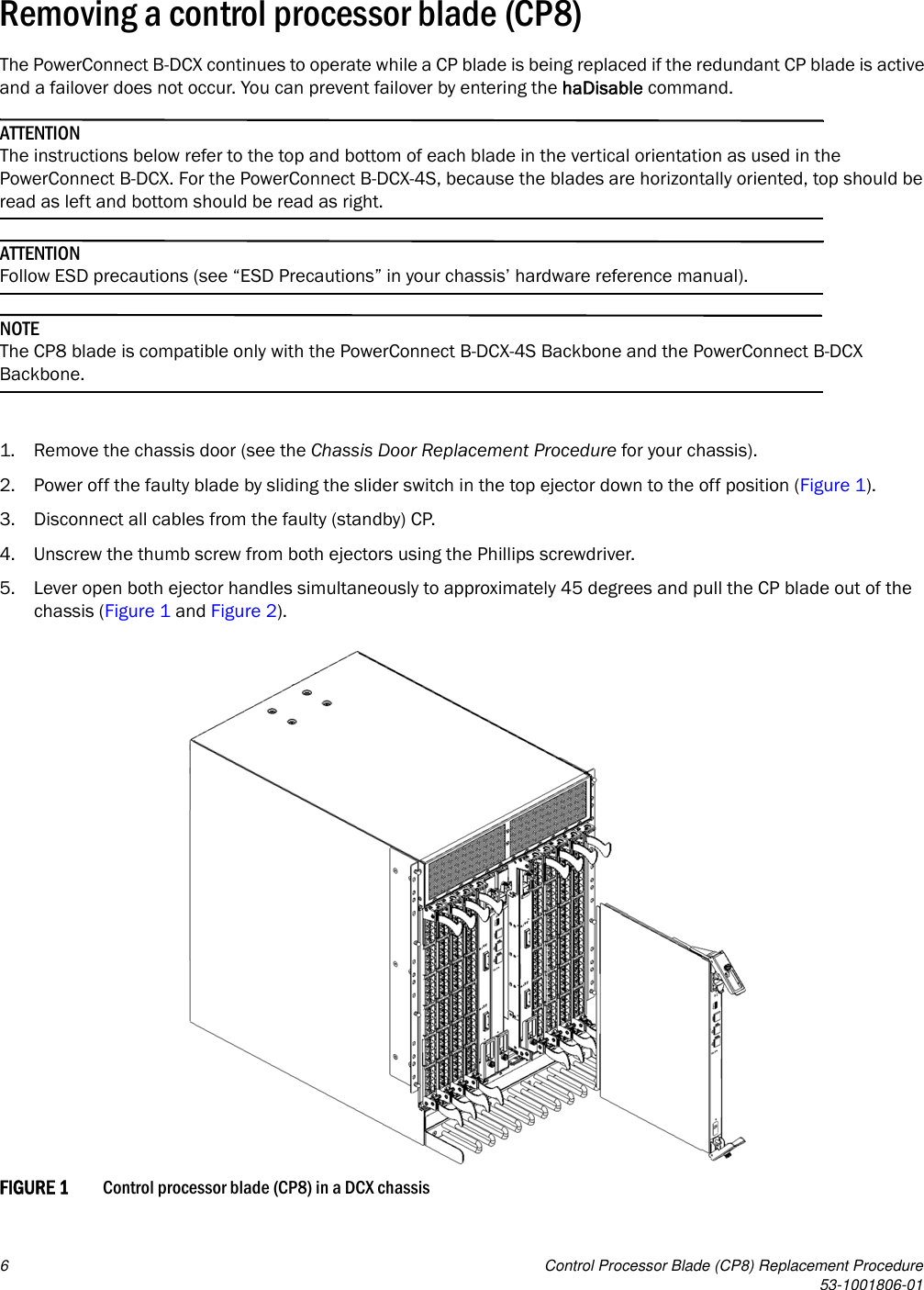 Dell Powerconnect B Dcx 4S Control Processor Blade Replacement Procedure