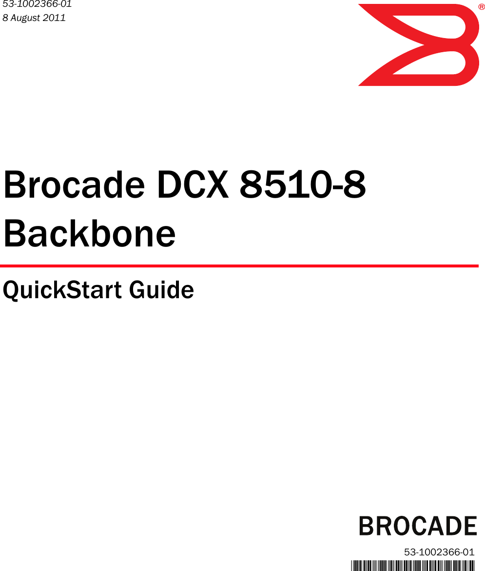 Dell Powerconnect B Dcx 4S Quick Start Guide QuickStart