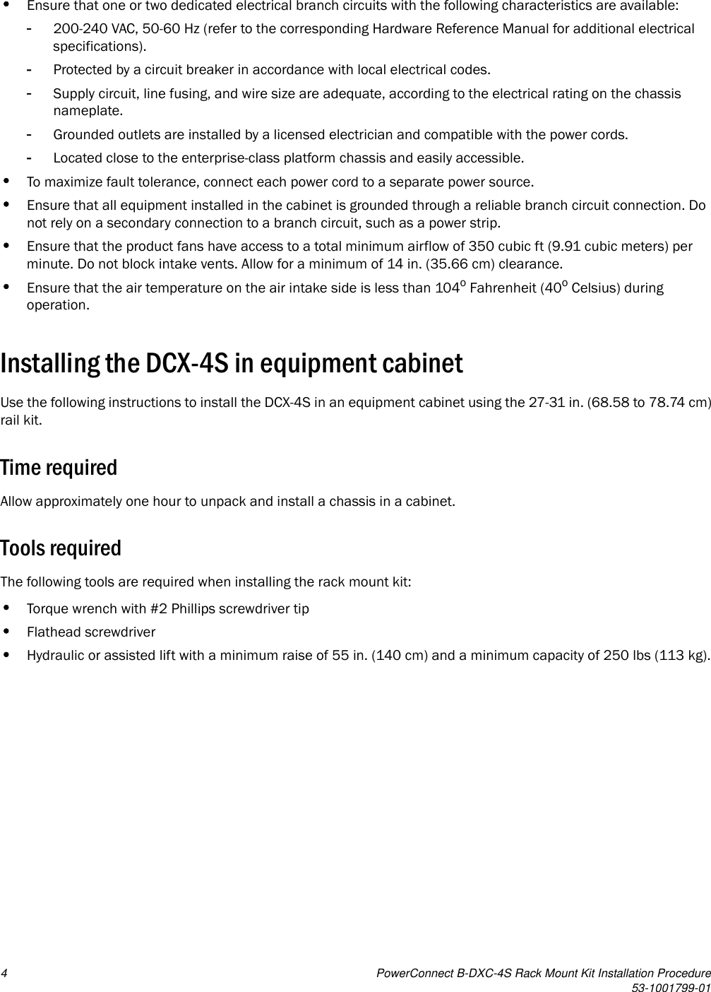 Page 4 of 10 - Dell Dell-Powerconnect-B-Dcx-4S-Rack-Mount-Kit-Installation-Manual- PowerConnect B-DCX-4s Rack Mount Kit Installation  Dell-powerconnect-b-dcx-4s-rack-mount-kit-installation-manual