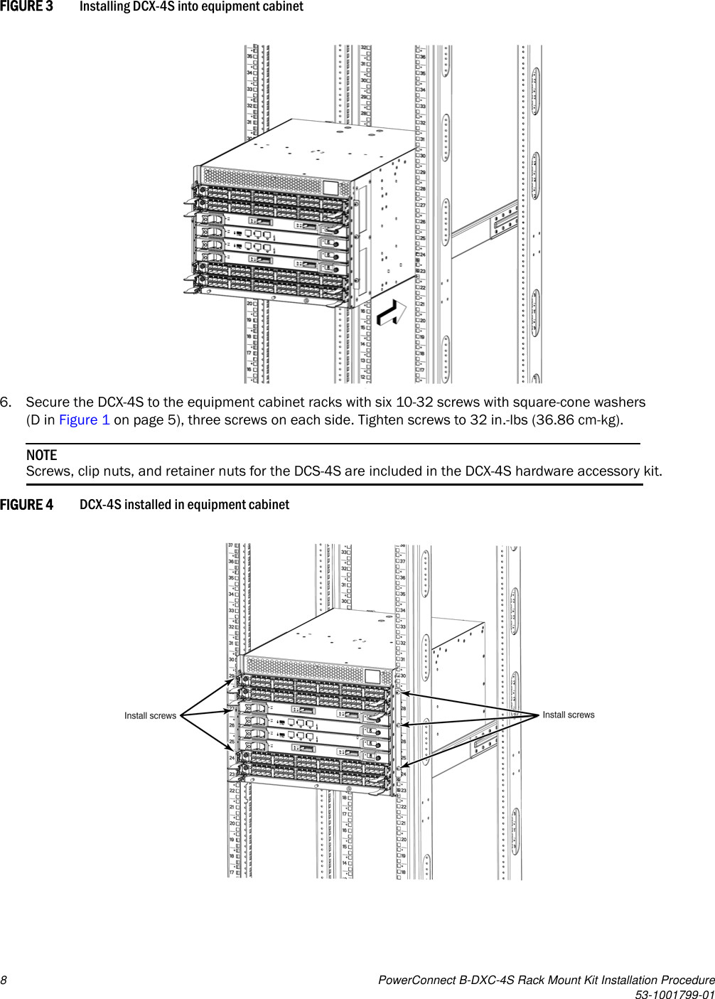 Page 8 of 10 - Dell Dell-Powerconnect-B-Dcx-4S-Rack-Mount-Kit-Installation-Manual- PowerConnect B-DCX-4s Rack Mount Kit Installation  Dell-powerconnect-b-dcx-4s-rack-mount-kit-installation-manual