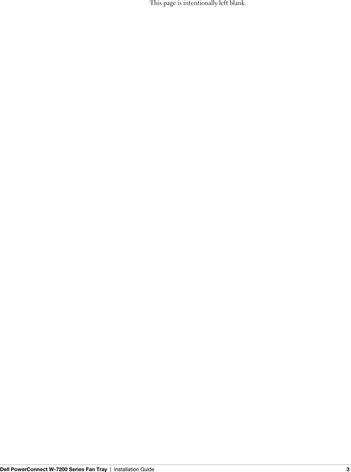 Page 3 of 4 - Dell Dell-Powerconnect-W-7200-Series-Fan-Tray-Installation-Manual- PowerConnect W-7200 Series Fan Tray Installation Guide  Dell-powerconnect-w-7200-series-fan-tray-installation-manual