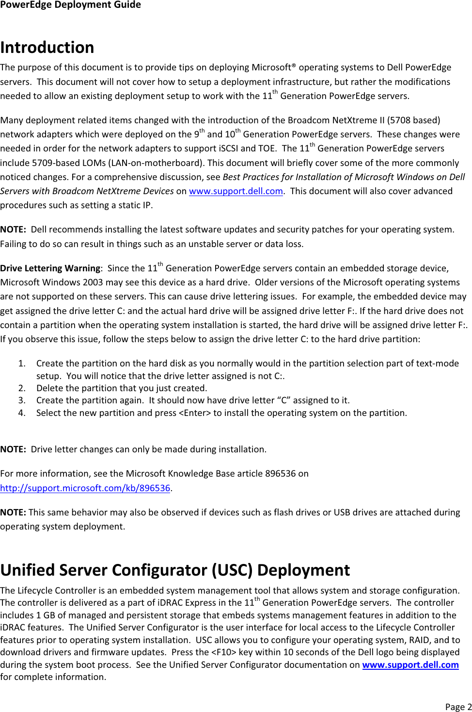 Page 4 of 7 - Dell Dell-Poweredge-M1000E-Deployment-Guide- PowerEdge Deployment Guide  Dell-poweredge-m1000e-deployment-guide