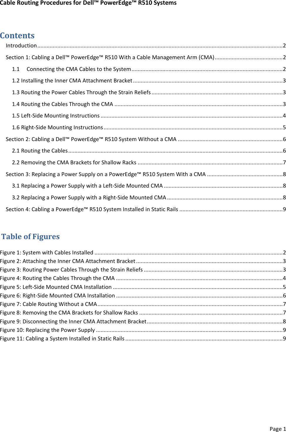 Page 3 of 11 - Dell Dell-Poweredge-Rack-Enclosure-2410-Cabling-R510-White-Paper- Cabling PowerEdge R510 Dell-poweredge-rack-enclosure-2410-cabling-r510-white-paper